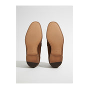 sole-view - Men's Brown Suede Slip-On Loafers