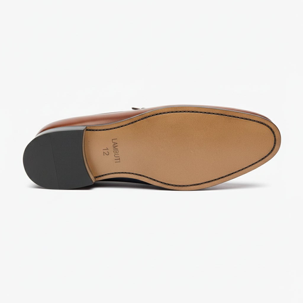 sole-view - Men's Cow Leather Loafer Shoes