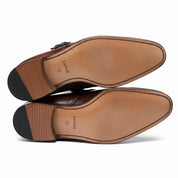 sole-view - Men's Cow Leather Monk-Strap Dress Shoes