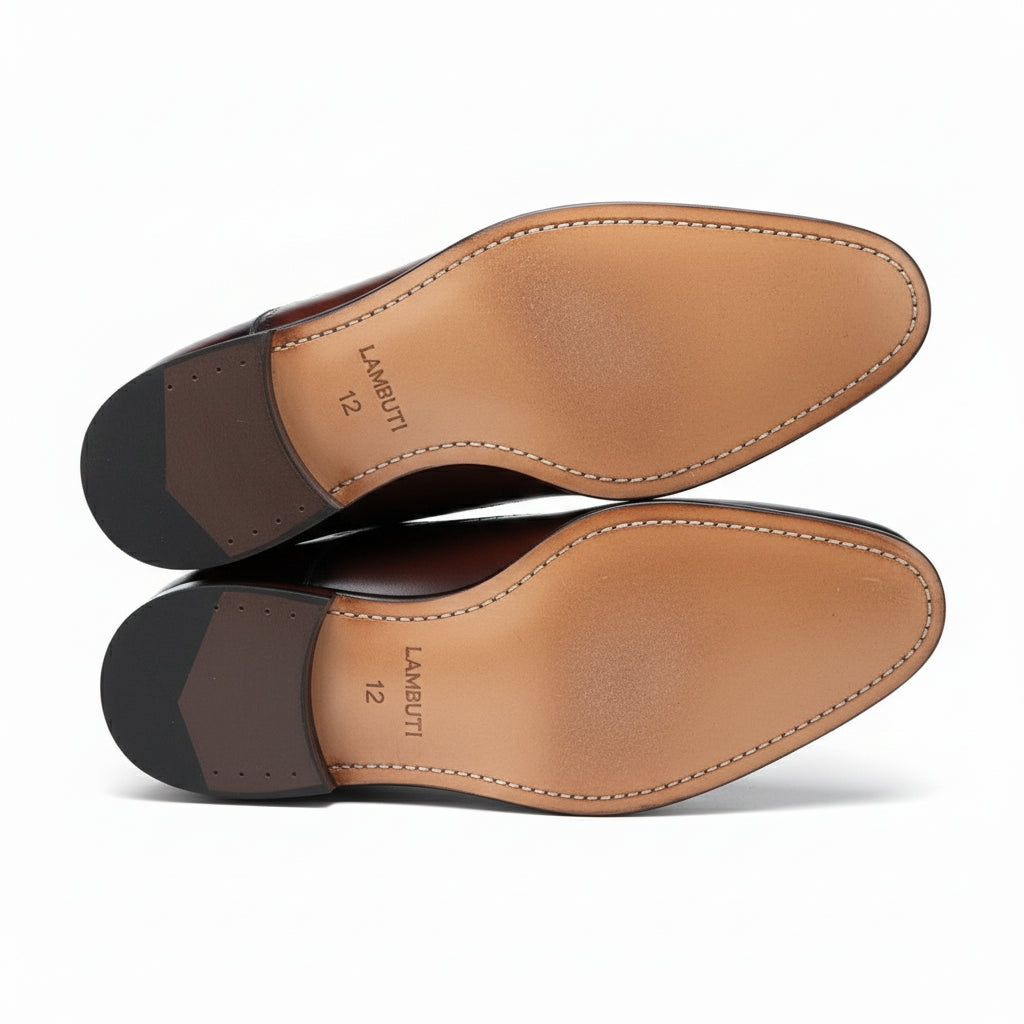 sole-view - Men's Cow Leather Oxford Dress Shoes