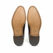 sole-view - Men's Dark Brown Leather Oxford Dress Shoes