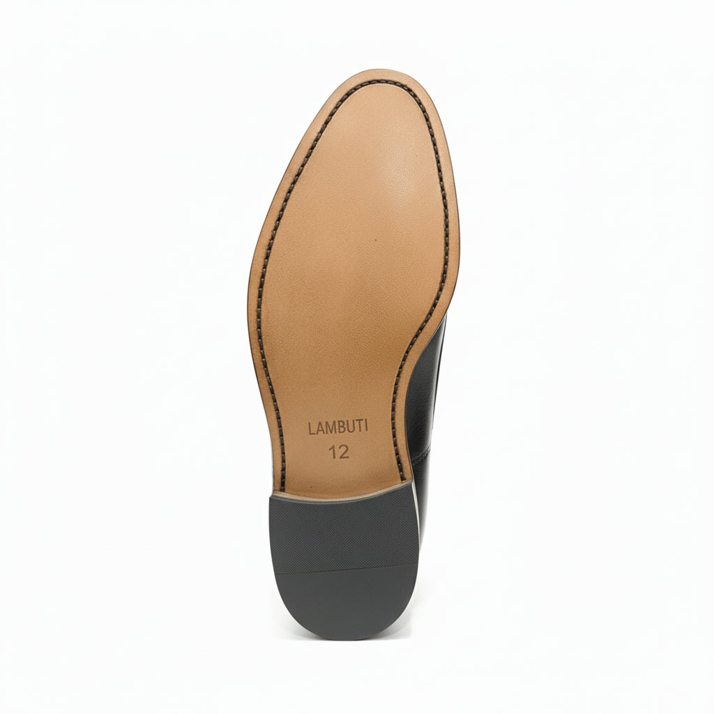 sole-view - Men's Full Grain Leather Oxford Dress Shoes