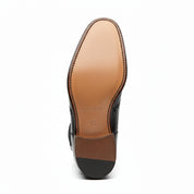 sole-view - Men's Full Grain Leather Wingtip Chelsea Boots