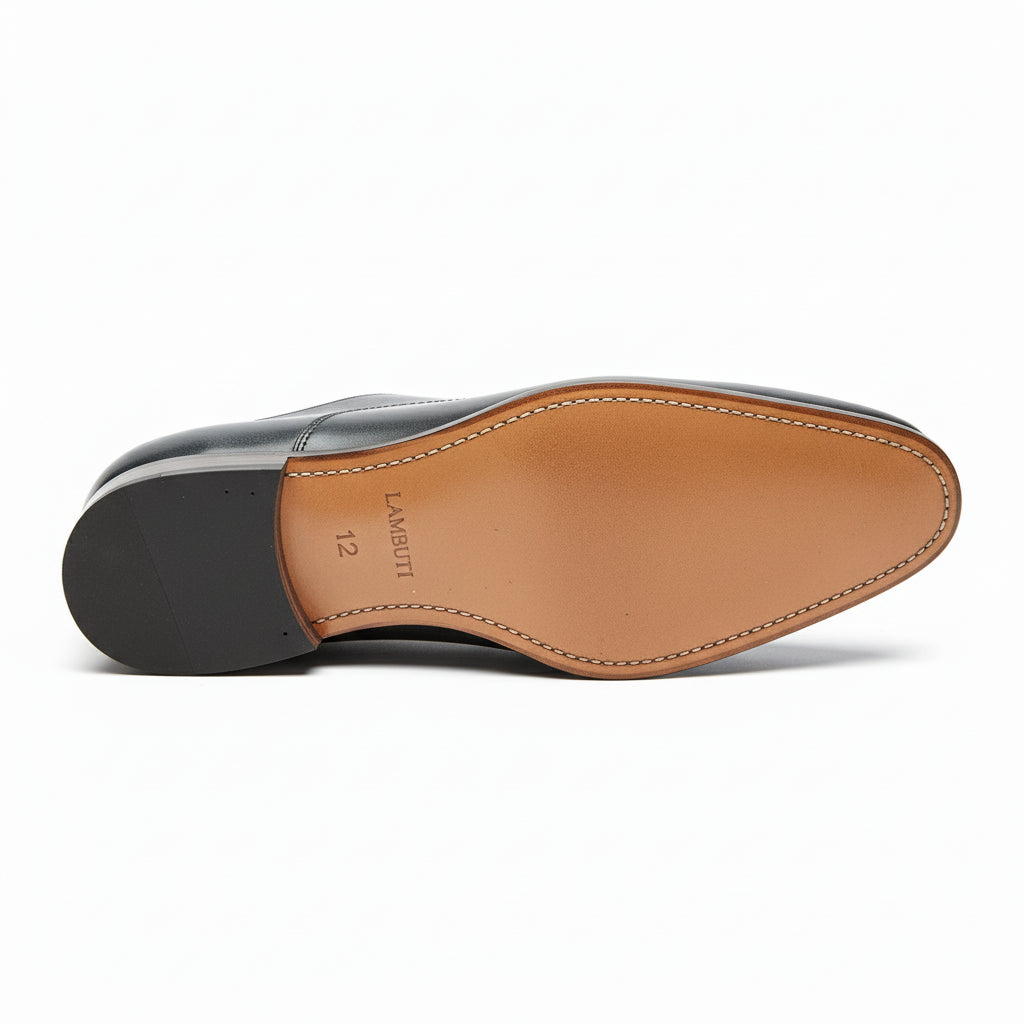sole-view - Men's Genuine Leather Oxford Dress Shoes