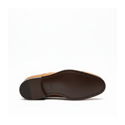 sole-view - Men's Tan Leather Oxford Dress Shoes