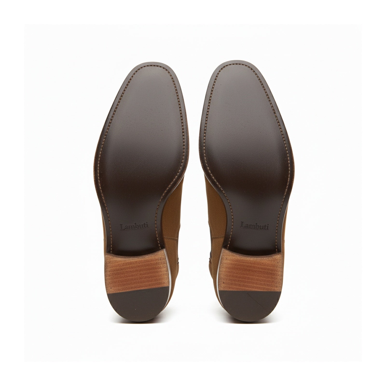 sole-view - Men's Tan Suede Chelsea Ankle Boots