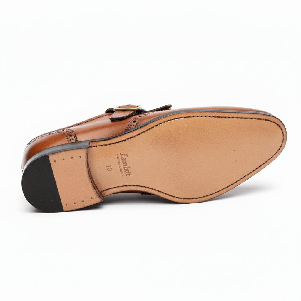 sole-view - Men's Two-tone Leather Dress Shoes