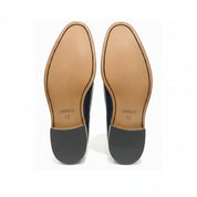 sole-view - Men's Two Tone Leather Fringe Wingtip Dress Shoes
