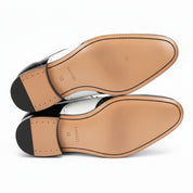 Men's Two-Tone Wingtip Leather Dress Shoes - sole-view