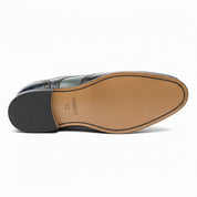 Men's Wing Tip Brogue Lace Up Leather Shoes - sole-view