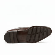 Leather Travel Duffel Bag with Shoe Compartment - sole-view