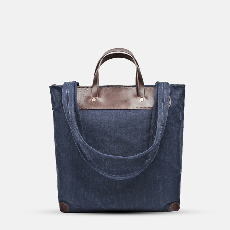 Stylish Canvas Tote Bags with Leather Accents