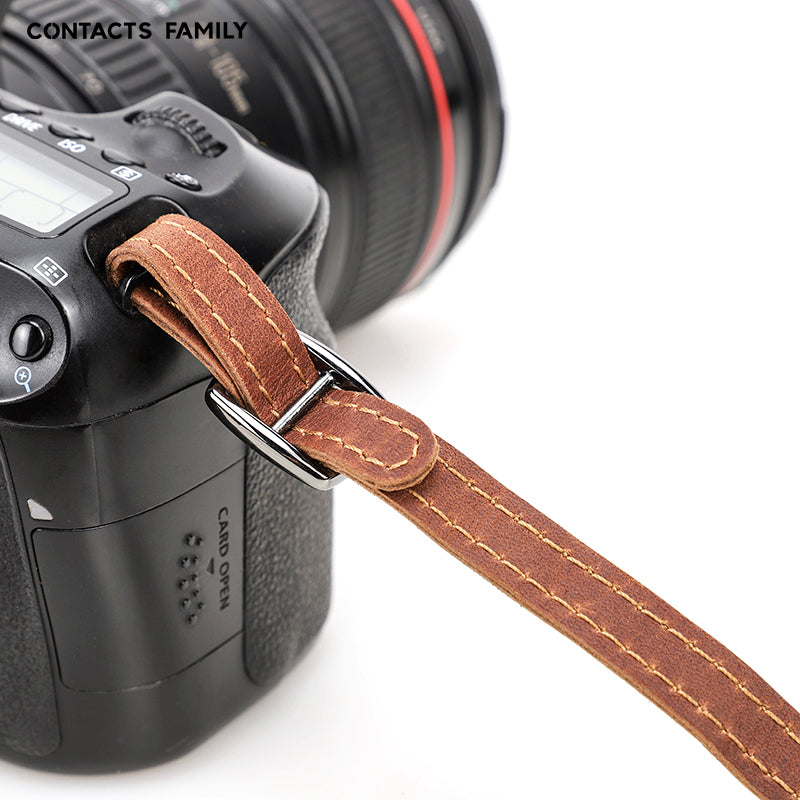 Stylish Leather Adjustable Strap for Professional Cameras