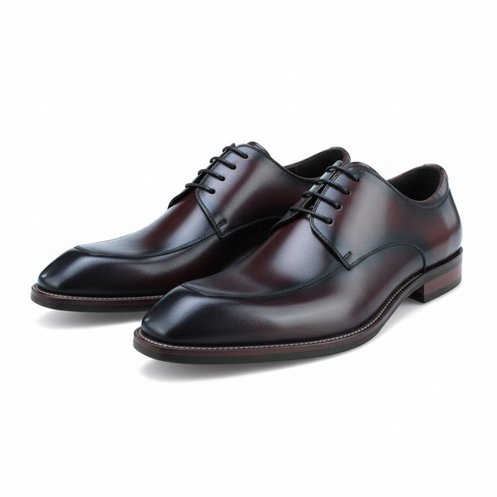 Men's Genuine Leather Formal Oxfords - three-quarter-view