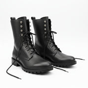 Men's Biker Leather Boots | Rider Boots - three-quarter-view