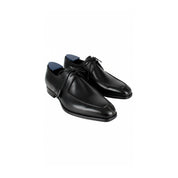 three-quarter-view - Men's Black Leather Oxford Dress Shoes