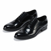 three-quarter-view - Men's Black Patent Leather Formal Dress Shoes
