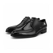 three-quarter-view - Men's Brown Leather Brogue Shoes