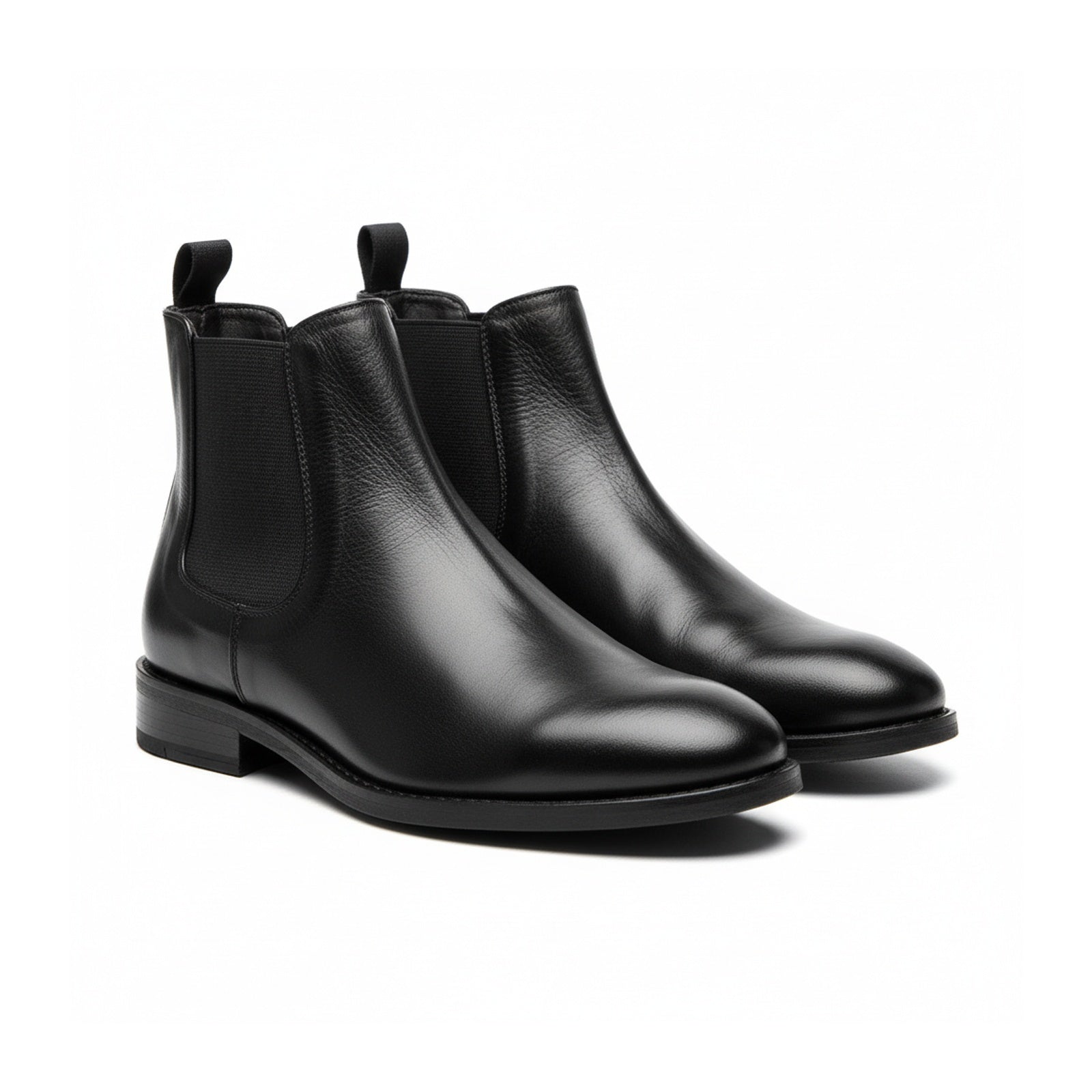three-quarter-view - Men's Brown Leather Chelsea Boots
