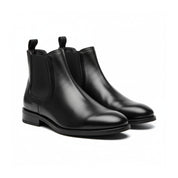three-quarter-view - Men's Brown Leather Chelsea Boots