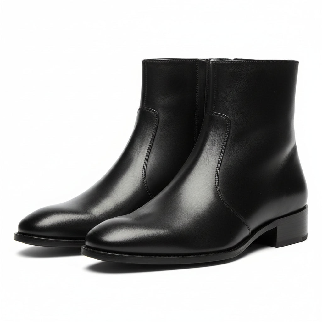 three-quarter-view - Men's Brown Leather Classic Boots