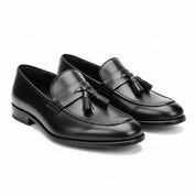 three-quarter-view - Men's Brown Leather Loafers