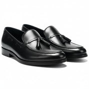 three-quarter-view - Men's Brown Leather Loafers