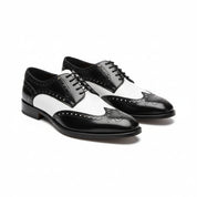 three-quarter-view - Men's Brown Leather Wingtip Brogues