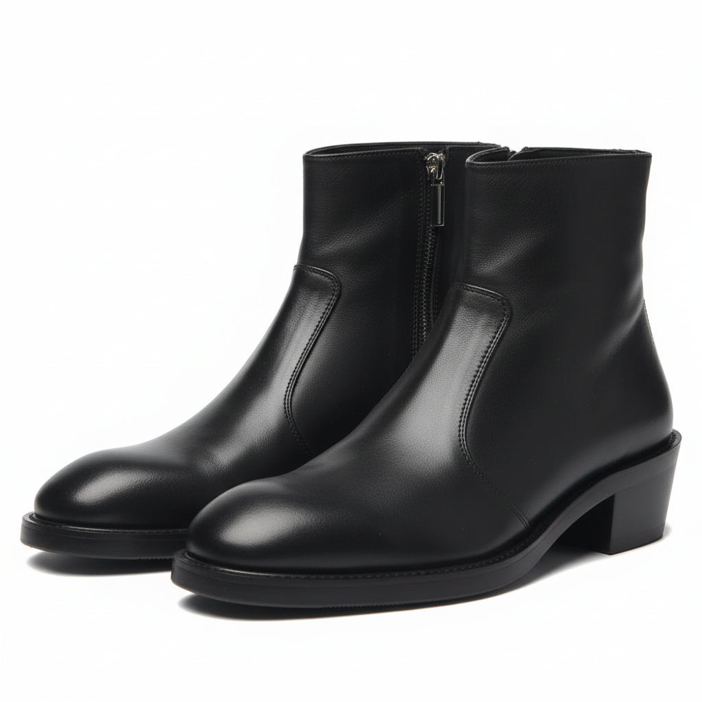 three-quarter-view - Men's Brown Suede Chelsea Boots