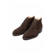 three-quarter-view - Men's Brown Suede Dress Boots