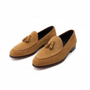 three-quarter-view - Men's Casual Suede Tassel Loafers