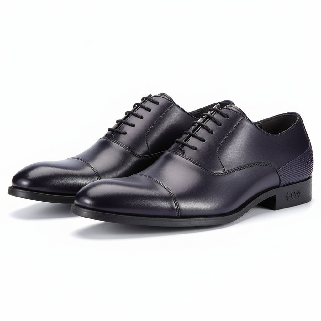 three-quarter-view - Men's Classic Oxford Leather Shoes