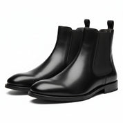 three-quarter-view - Men's Cow Leather Chelsea Dress Boots