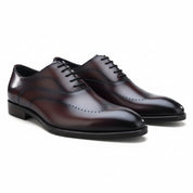 three-quarter-view - Men's Genuine Leather Dress Shoes
