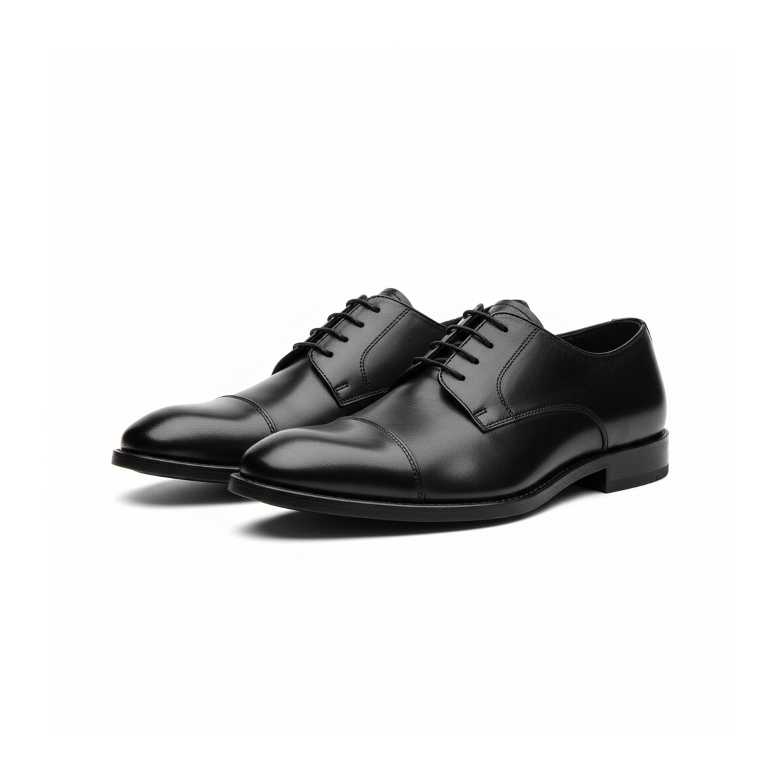 three-quarter-view - Men's Glossy Patent Leather Dress Shoes