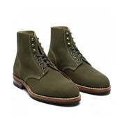 Men's Hunter Green Suede Ankle Boots - three-quarter-view