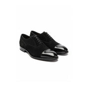 three-quarter-view - Men's Leather & Suede Oxford Shoes