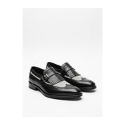 three-quarter-view - Men's Leather & Suede Spectator Wingtip Dress Shoes