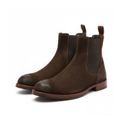 three-quarter-view - Men's Suede Chelsea Ankle Boots