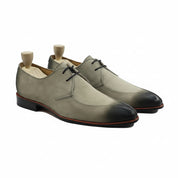 three-quarter-view - Men's Two-Tone Suede Wingtip Dress Shoes