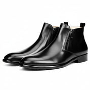 three-quarter-view - Men's Vintage Cow Leather Chelsea Boots