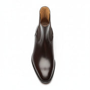 Men's Black Leather Chelsea Boots - top-down-view