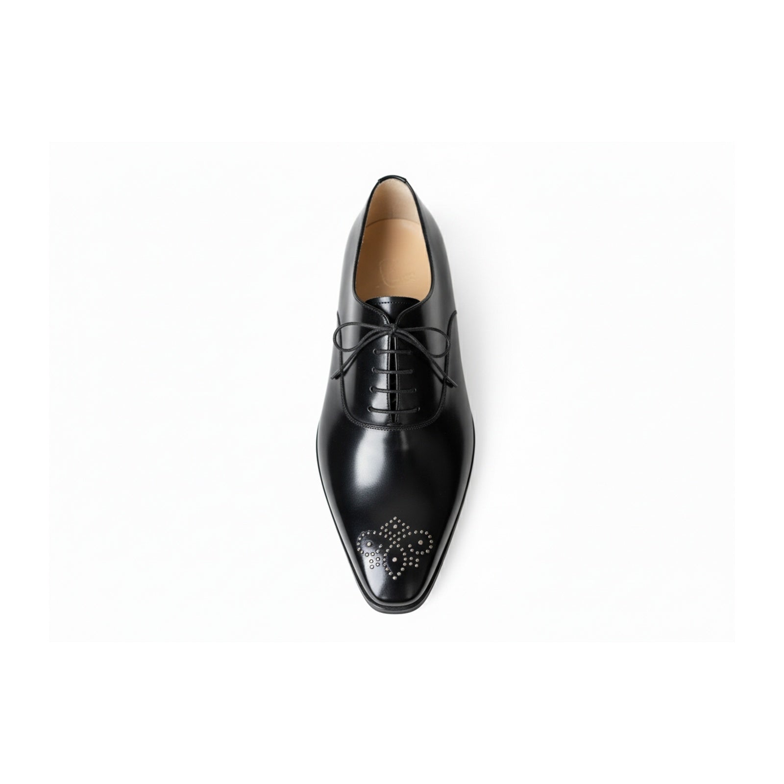 Handmade Mens Formal Shoes, Mens Fashion Black Dress Shoes, Mens Shoes - top-down-view