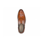 Men's Tan Leather Chelsea Boots - top-down-view