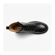 top-down-view - Leather Biker Boots - Rugged Black