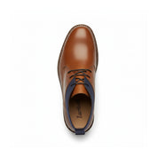 top-down-view - Men's Antique Brown Leather Chukka Boots – Casual Style