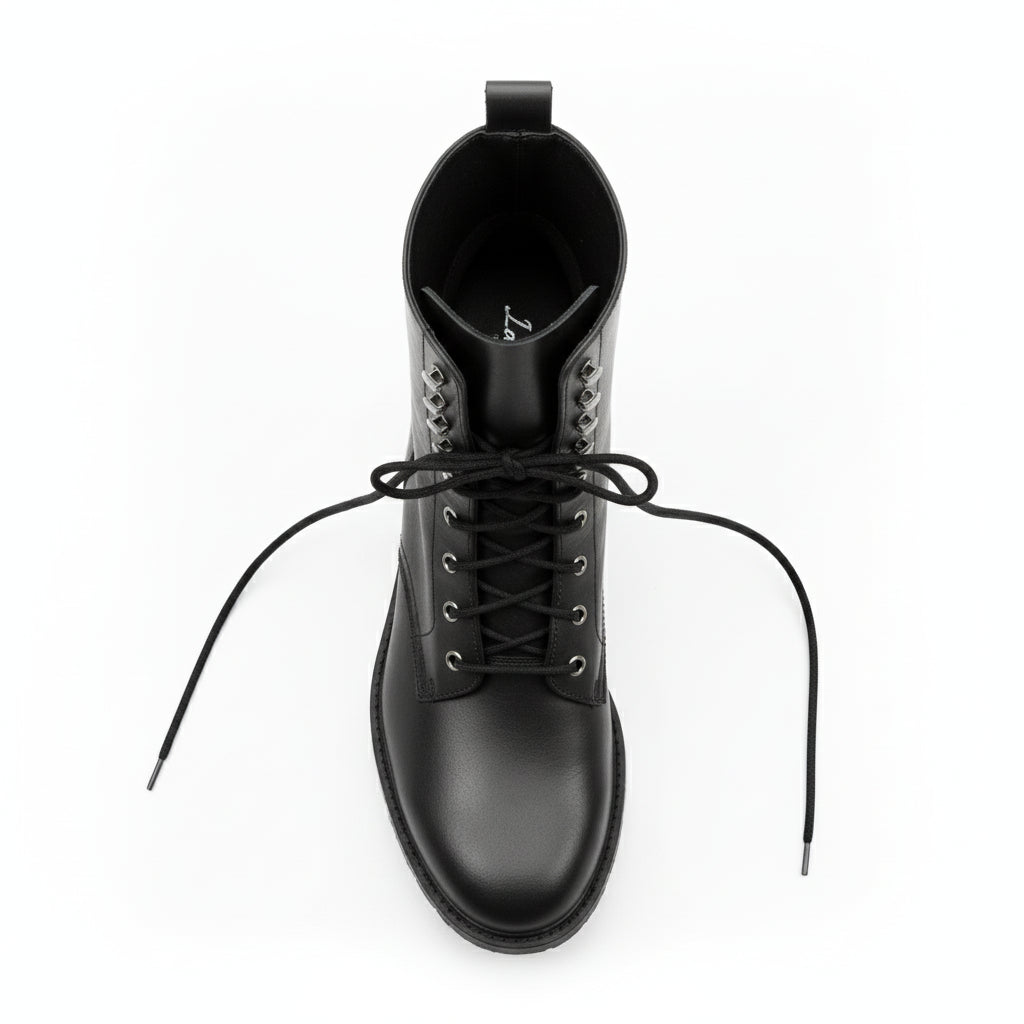 Men's Biker Leather Boots | Rider Boots - top-down-view