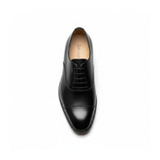 top-down-view - Men's Black Calf Leather Oxford Dress Shoes