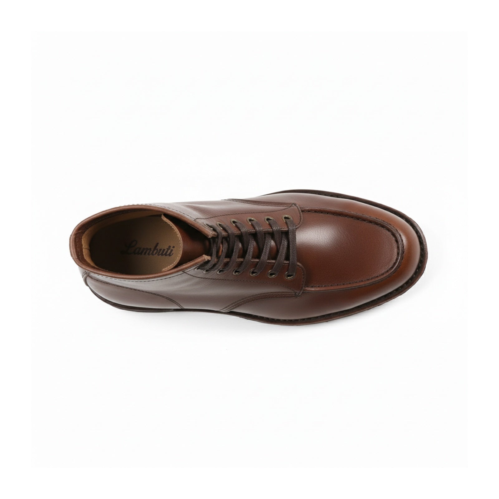 top-down-view - Men's Black Full Grain Leather Work Boots