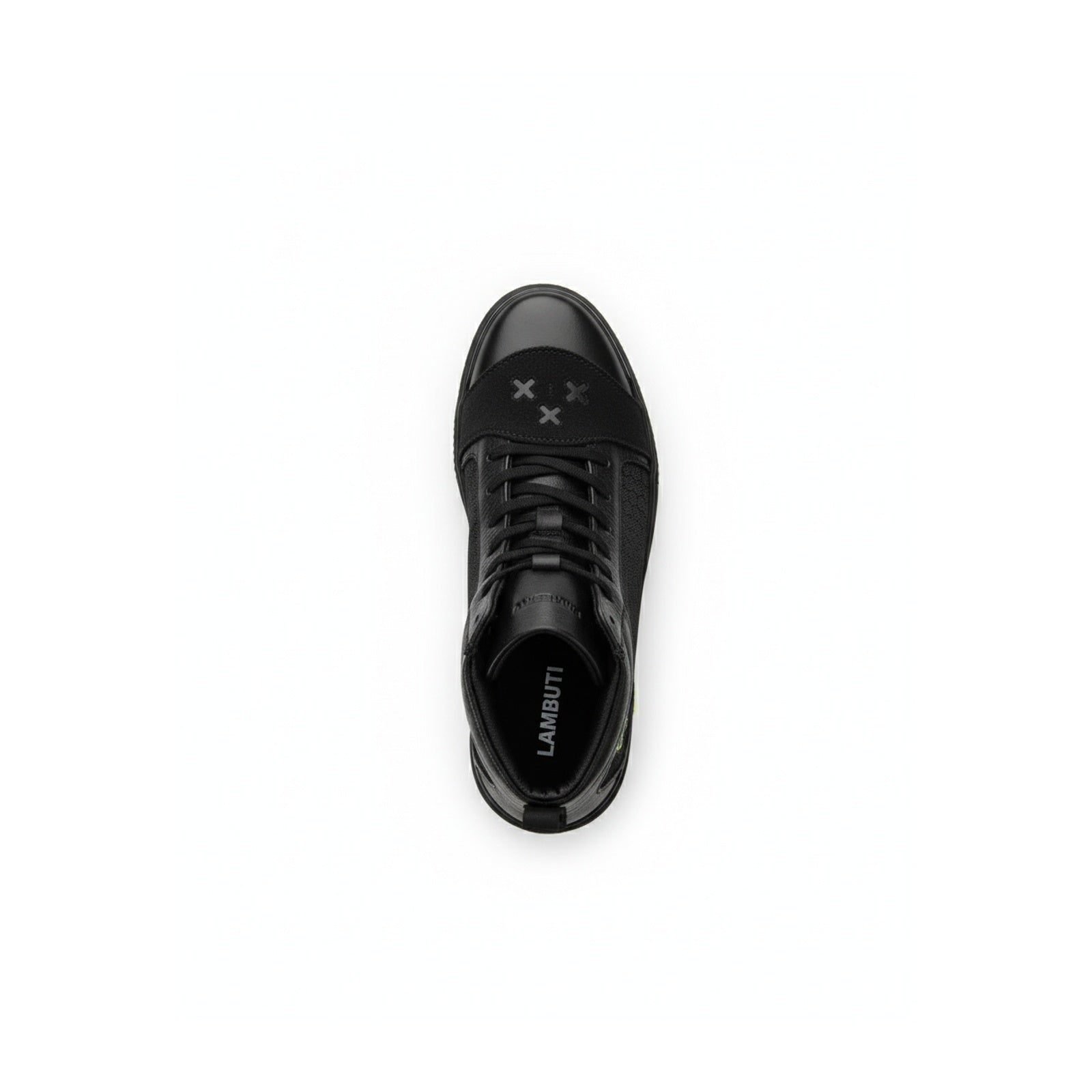 top-down-view - Men's Black Leather Biker Boots